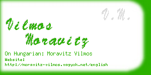 vilmos moravitz business card